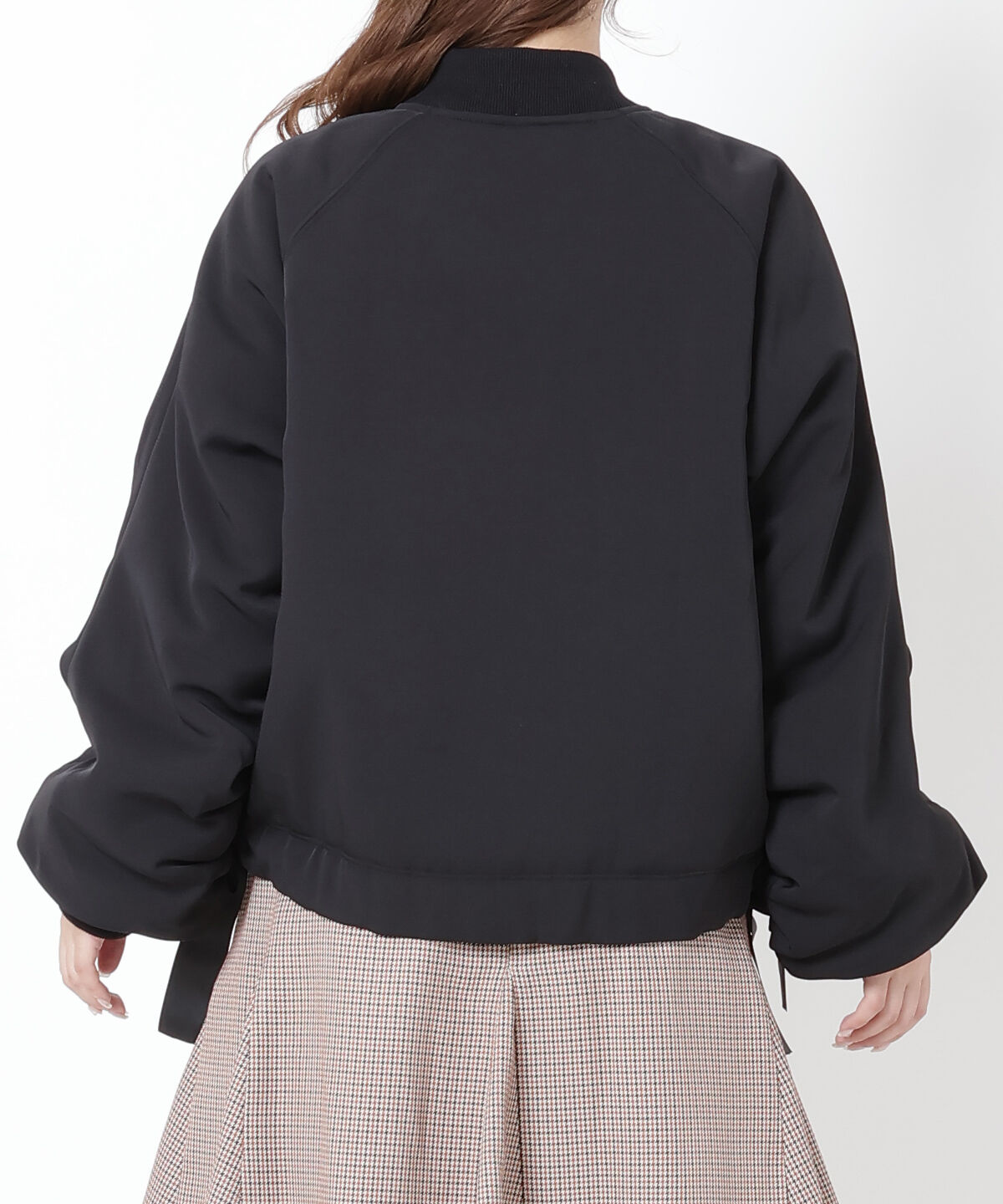 WILLSELECTION「サイドリボンボリューム袖ブルゾン」|ブルゾン・スタジャン|