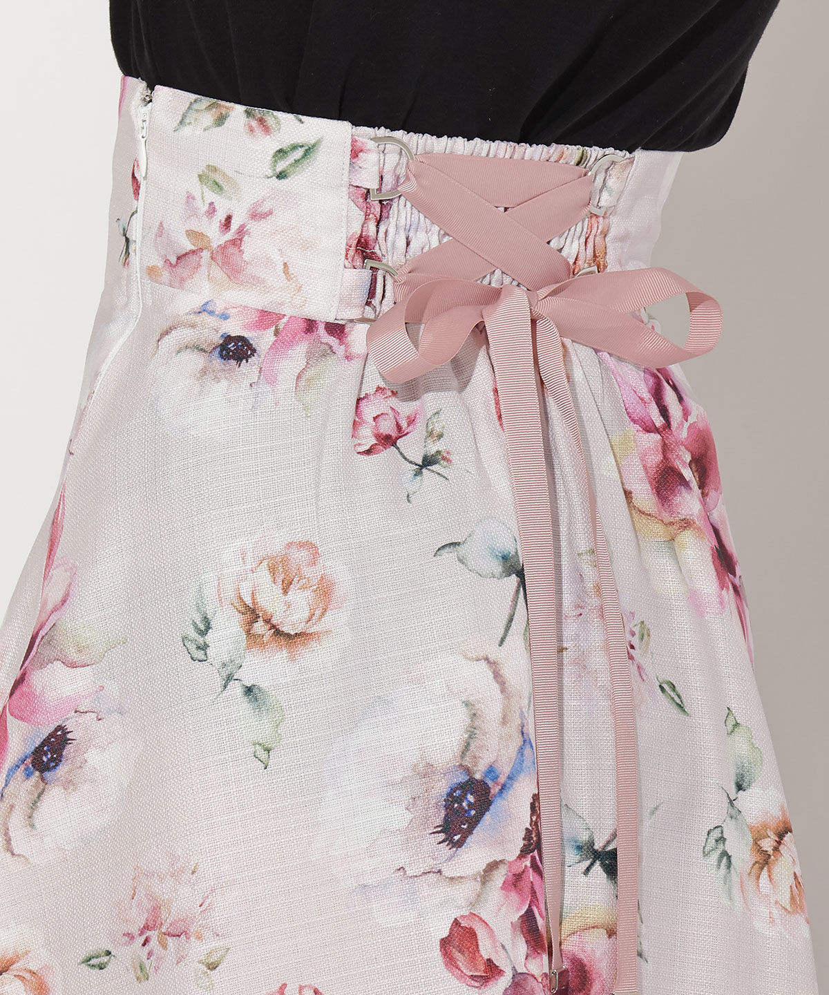 WILLSELECTION「ビックフラワーサーキュラースカート」|フレア|