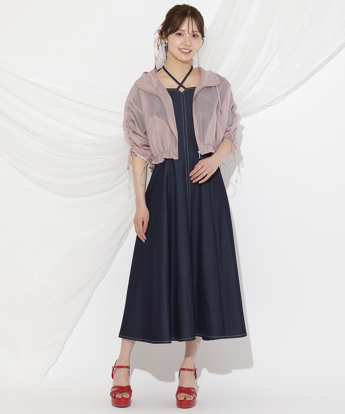 WILLSELECTION「ボリューム7分袖ショートブルゾン」|ブルゾン・スタジャン|