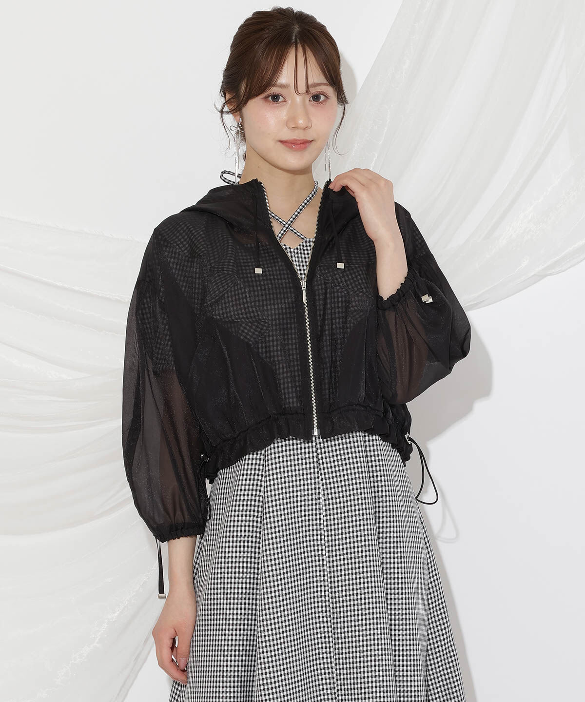 WILLSELECTION「ボリューム7分袖ショートブルゾン」|ブルゾン・スタジャン|