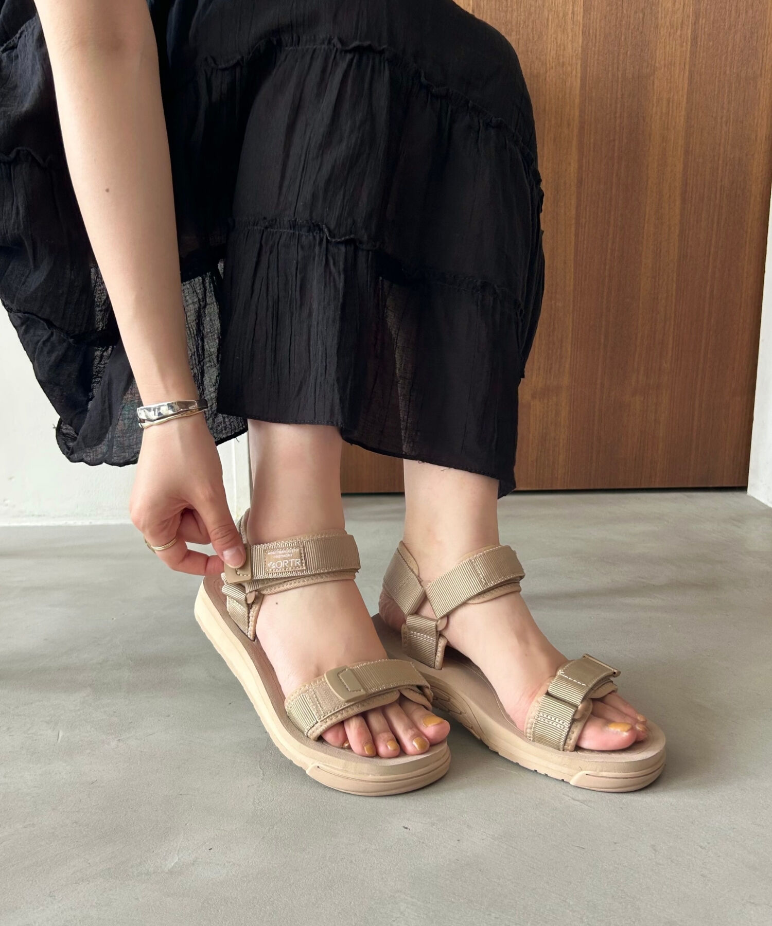 ORiental TRaffic「【アウトレット価格】ベルトスポーツサンダル/OT3211 スポサン 人気 トレンド WEB限定 軽い」|サンダル|