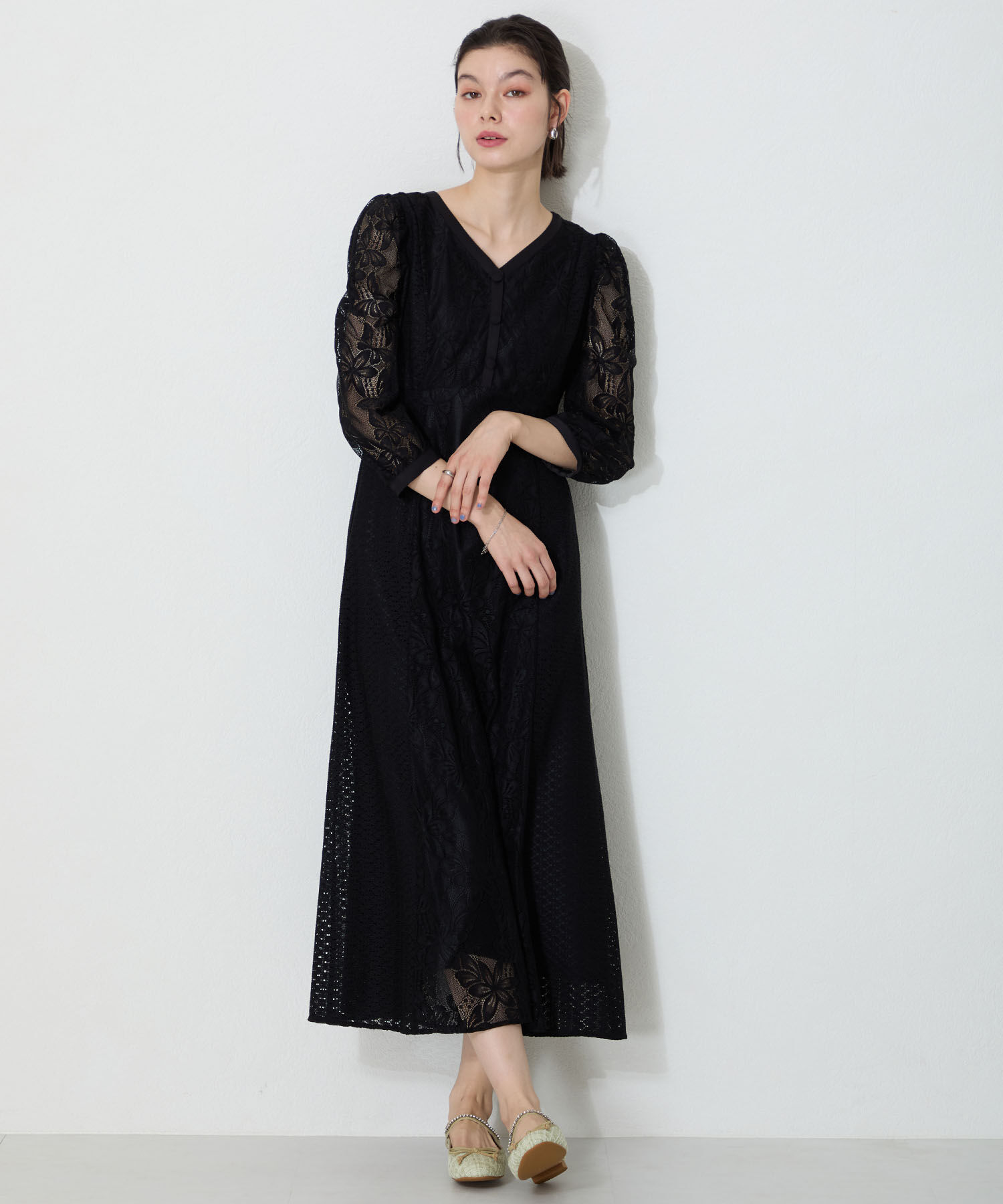 ORiental TRaffic「●2025春夏新作●ツイードバレエストラップパンプス/51106」|パンプス|