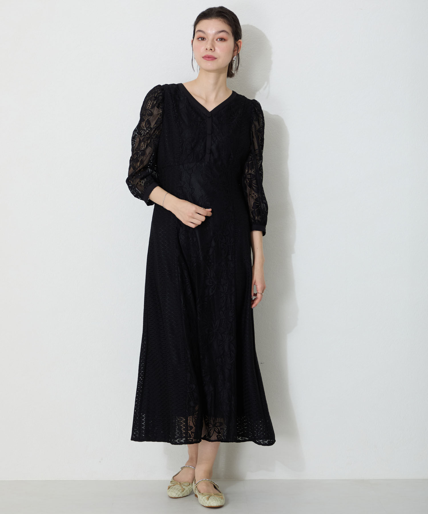 ORiental TRaffic「●2025春夏新作●ツイードバレエストラップパンプス/51106」|パンプス|