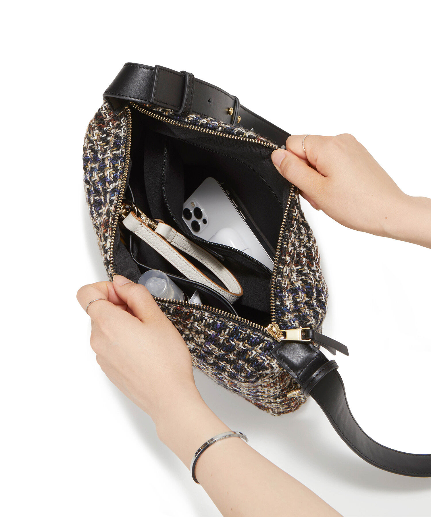 TOPKAPI TREASURE「【TREASURE TOPKAPI】キルティング ツイード ショルダーバッグ」|ショルダー・メッセンジャー|