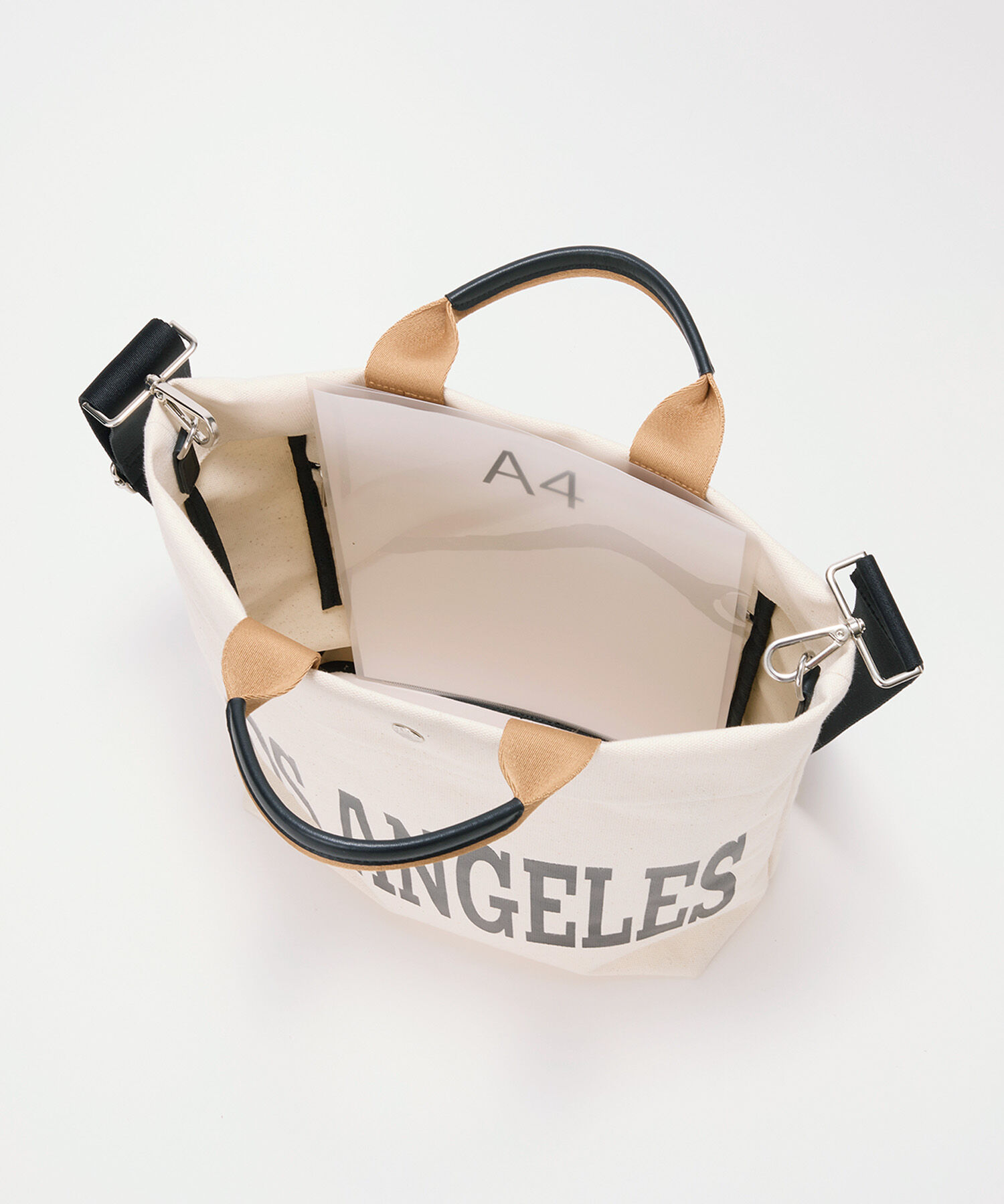 TOPKAPI BREATH「【Breath TOPKAPI】シティ プリント キャンバス スクエアトートバッグ / ショルダー付き」|トートバッグ|