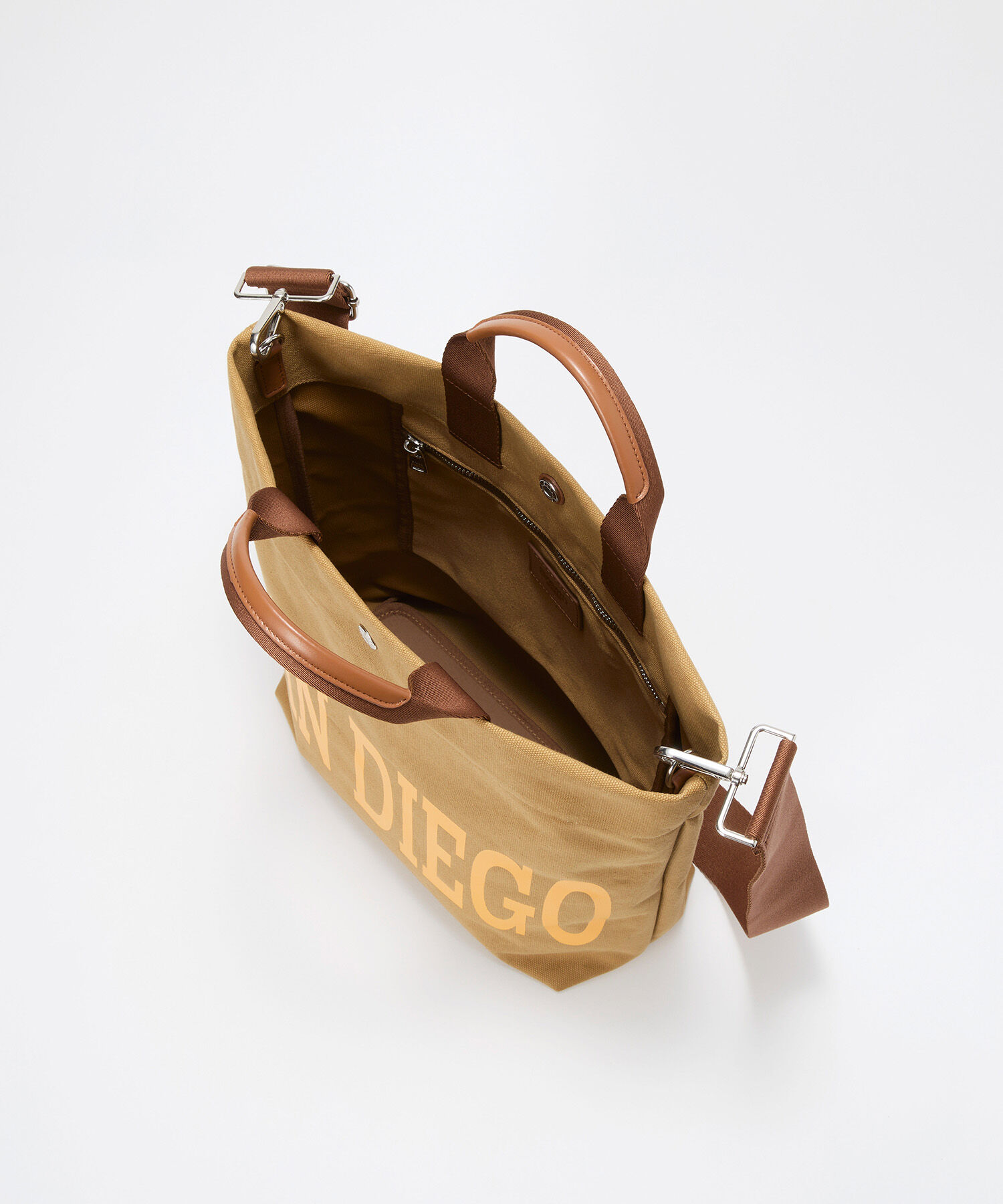 TOPKAPI BREATH「【Breath TOPKAPI】シティ プリント キャンバス スクエアトートバッグ / ショルダー付き」|トートバッグ|