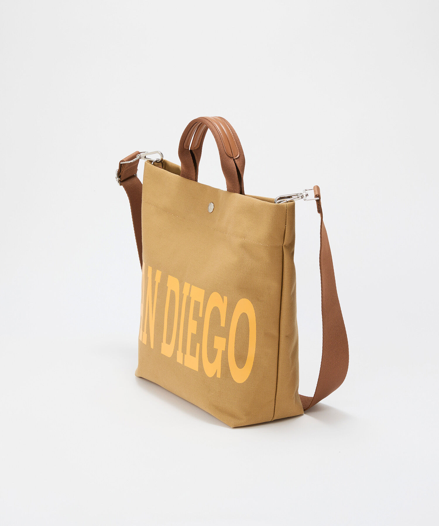 TOPKAPI BREATH「【Breath TOPKAPI】シティ プリント キャンバス スクエアトートバッグ / ショルダー付き」|トートバッグ|