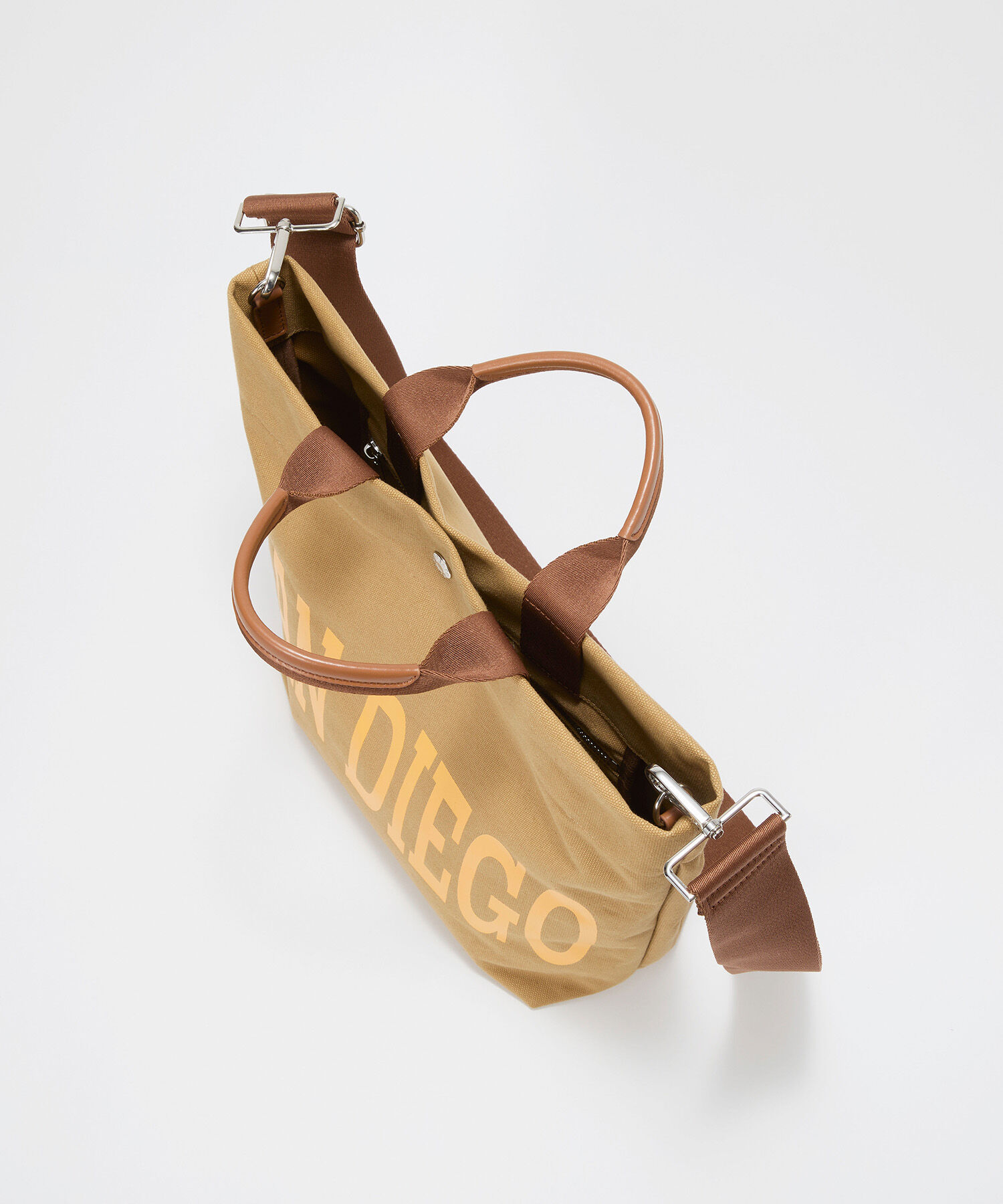 TOPKAPI BREATH「【Breath TOPKAPI】シティ プリント キャンバス スクエアトートバッグ / ショルダー付き」|トートバッグ|