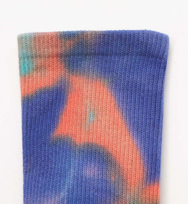 ROTOTO「【ロトト】フットバンド タイダイ/ブルー オレンジ ターコイズ コットン ポリアミド/ソックス」|ソックス|