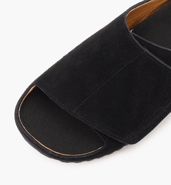 BENEXY「【ベネクシー】180 リラックス/ブラック ベロアレザー/サンダル メンズ レディース」|サンダル|