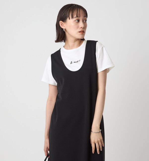 UNITED ARROWS green label relaxing「＜To b. by agnes b.コラボ＞ロゴ ショートスリーブ Tシャツ」|Tシャツ・カットソー|OFF WHITE