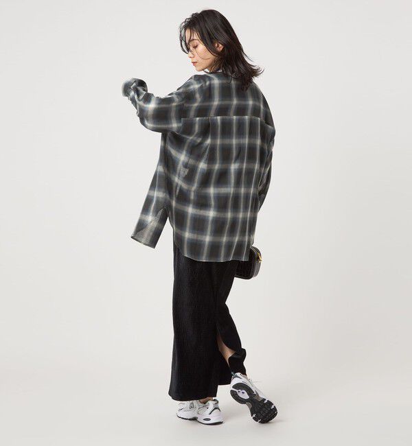 UNITED ARROWS green label relaxing「［size SHORTあり］シアー チェック シャツ」|シャツ・ブラウス|