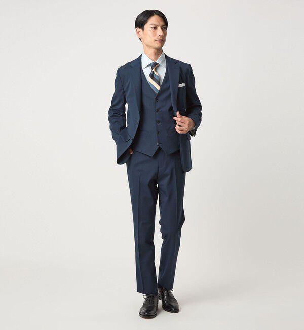 UNITED ARROWS green label relaxing「コットン ナローストライプ ワイドカラー ドレスシャツ -イージーアイロン-」|シャツ・ブラウス|