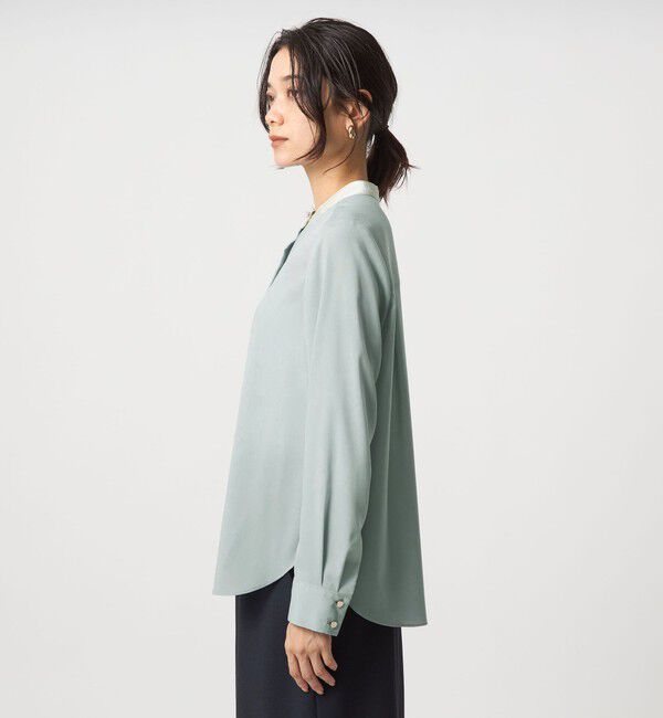 UNITED ARROWS green label relaxing「バイカラー ブラウス」|シャツ・ブラウス|