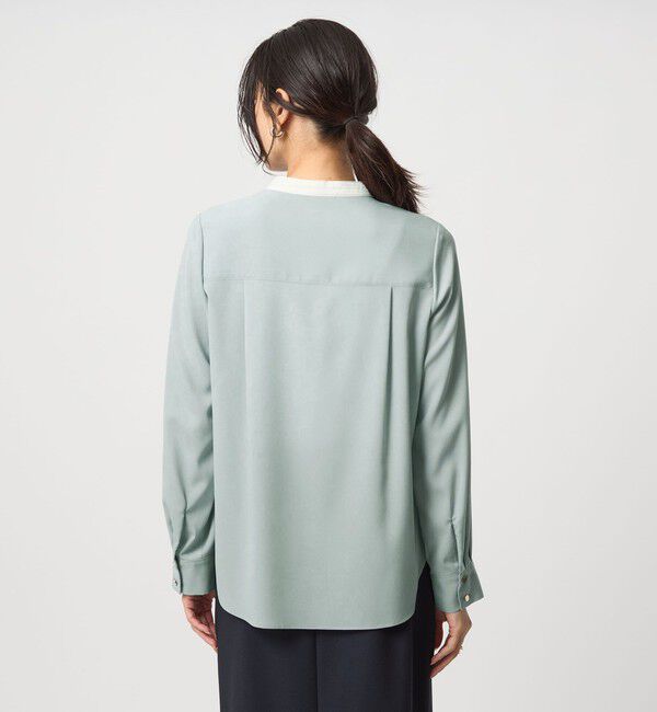 UNITED ARROWS green label relaxing「バイカラー ブラウス」|シャツ・ブラウス|