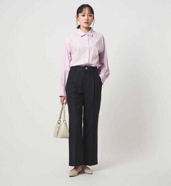 UNITED ARROWS green label relaxing「フェイクパールボタン シャツ」|シャツ・ブラウス|