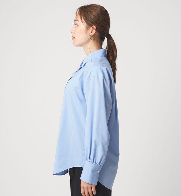 UNITED ARROWS green label relaxing「フェイクパールボタン シャツ」|シャツ・ブラウス|