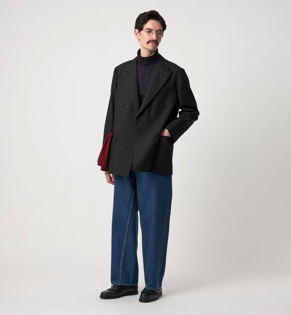 Steven Alan＞ ウール オックスフォード ダブルブレステッド 6B