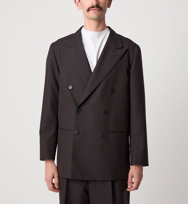 Steven Alan＞ ウール オックスフォード ダブルブレステッド 6B