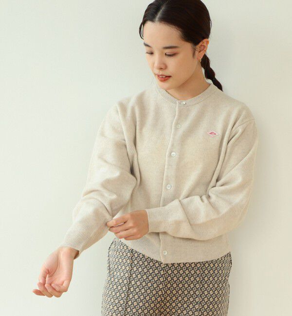 Ray BEAMS 「DANTON / ラムウール クルーネック カーディガン」|カーディガン|