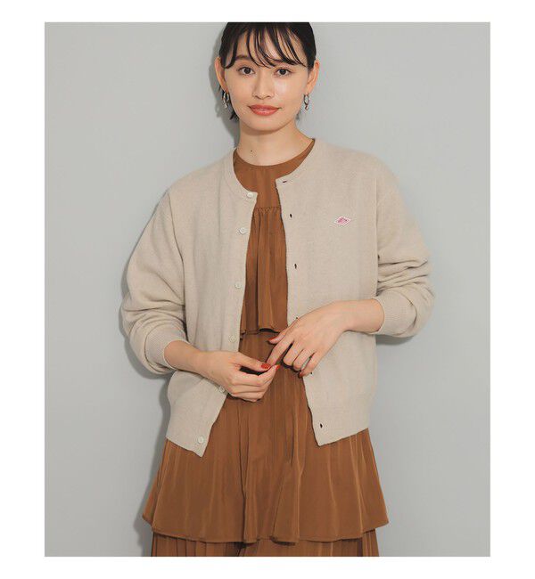 Ray BEAMS 「DANTON / ラムウール クルーネック カーディガン」|カーディガン|