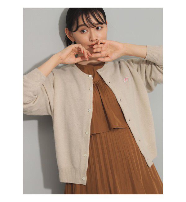 Ray BEAMS 「DANTON / ラムウール クルーネック カーディガン」|カーディガン|