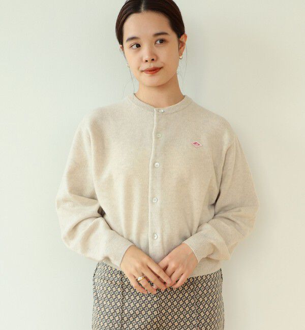 Ray BEAMS 「DANTON / ラムウール クルーネック カーディガン」|カーディガン|