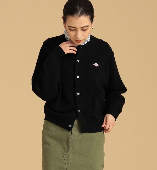 Ray BEAMS 「DANTON / ラムウール クルーネック カーディガン」|カーディガン|