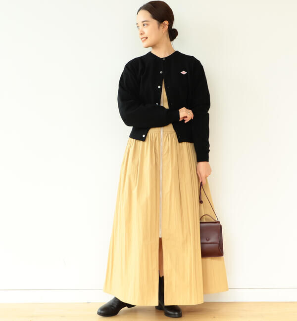 Ray BEAMS 「DANTON / ラムウール クルーネック カーディガン」|カーディガン|