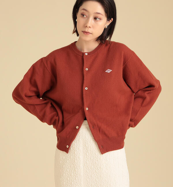 Ray BEAMS 「DANTON / ラムウール クルーネック カーディガン」|カーディガン|