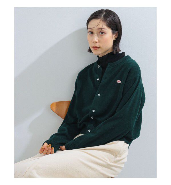 Ray BEAMS 「DANTON / ラムウール クルーネック カーディガン」|カーディガン|