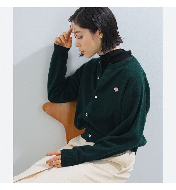 Ray BEAMS 「DANTON / ラムウール クルーネック カーディガン」|カーディガン|