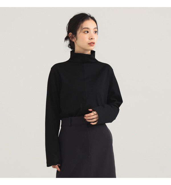 Demi-Luxe BEAMS 「CINOH / ジャージ ハイネック カットソー」|Tシャツ・カットソー|