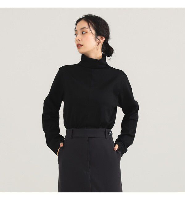 Demi-Luxe BEAMS 「CINOH / ジャージ ハイネック カットソー」|Tシャツ・カットソー|