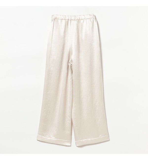 Demi-Luxe BEAMS 「アセテート サテン ワイドパンツ」|チノ|
