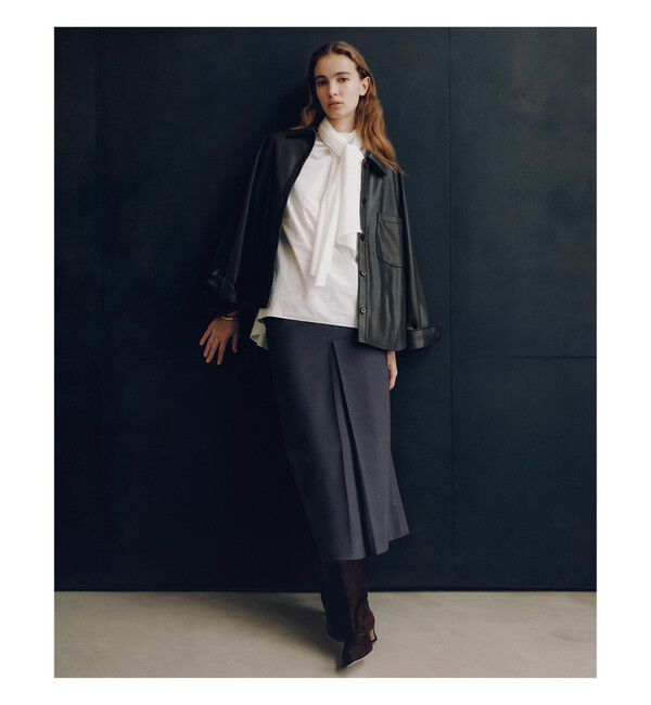 Demi-Luxe BEAMS 「フェイクレザー シャツジャケット」|ダッフルコート|