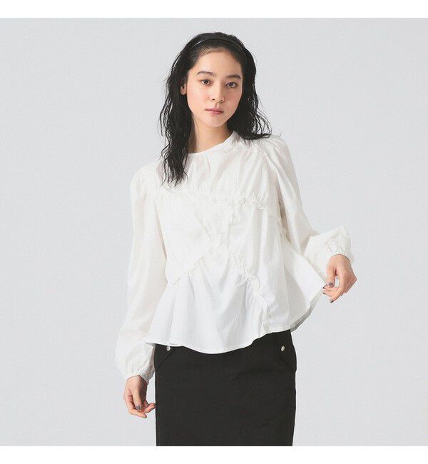 Ray BEAMS 「GHOSPELL / Caro Asymmetric Top」|シャツ・ブラウス|