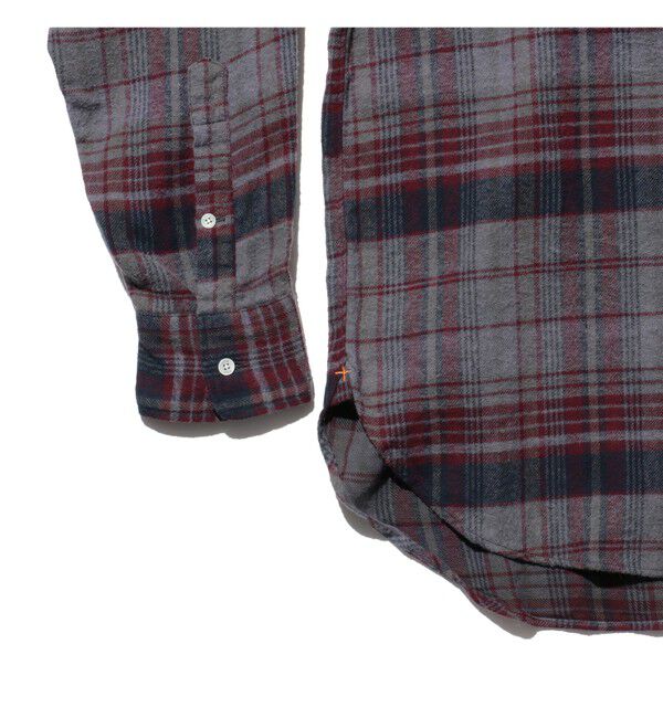 BEAMS PLUS「B.D. Classic-fit Indian flannel Plaid Over Dye」|シャツ・ブラウス|