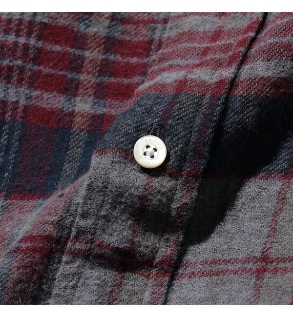 BEAMS PLUS「B.D. Classic-fit Indian flannel Plaid Over Dye」|シャツ・ブラウス|