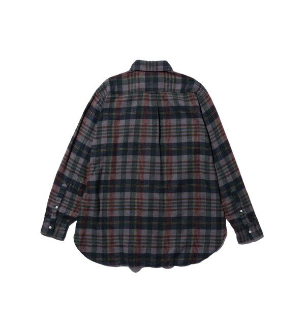 BEAMS PLUS「B.D. Classic-fit Indian flannel Plaid Over Dye」|シャツ・ブラウス|