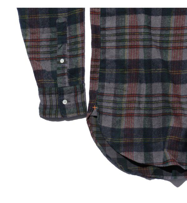 BEAMS PLUS「B.D. Classic-fit Indian flannel Plaid Over Dye」|シャツ・ブラウス|