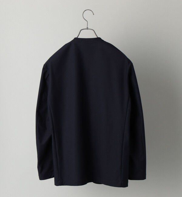SHIPS「SHIPS: ウォッシャブル ジャージー ノーカラー ルームジャケット」|テーラードジャケット|