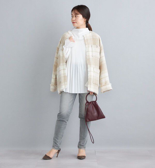 SHIPS for women「〈手洗い可能〉キュプラポリプリーツブラウス◇」|シャツ・ブラウス|