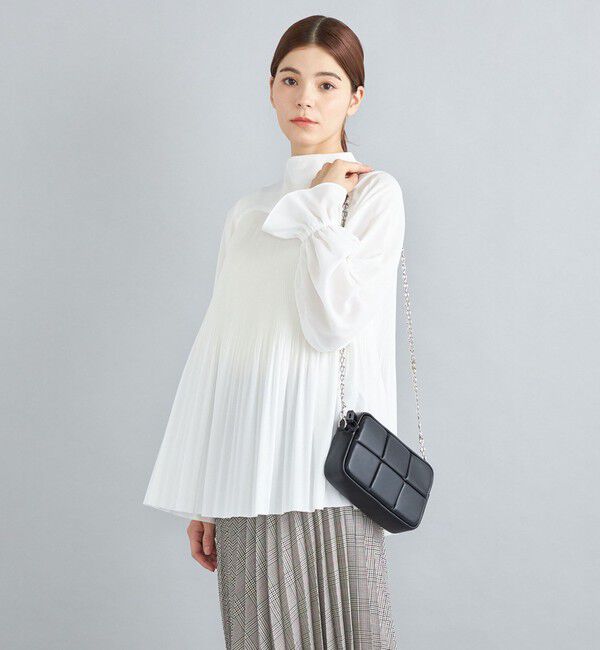 SHIPS for women「〈手洗い可能〉キュプラポリプリーツブラウス◇」|シャツ・ブラウス|