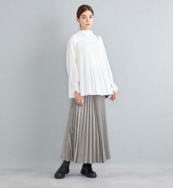 SHIPS for women「〈手洗い可能〉キュプラポリプリーツブラウス◇」|シャツ・ブラウス|