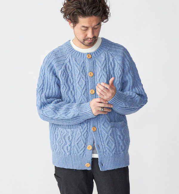 SHIPS「SHIPS: 〈ウォッシャブル〉フィッシャーマン ニット カーディガン」|カーディガン|