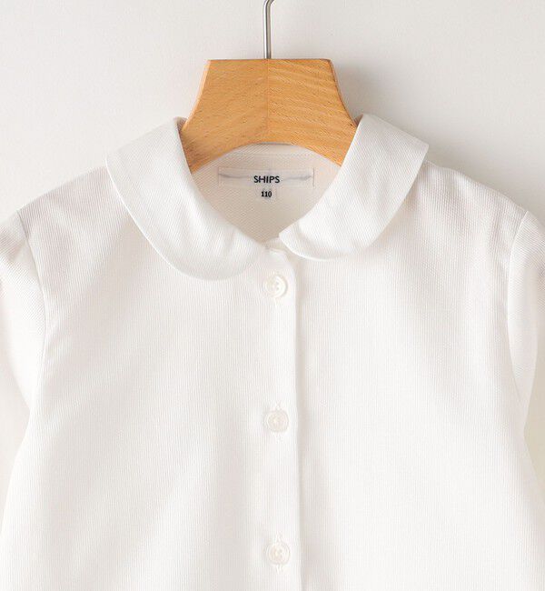 SHIPS KIDS「SHIPS KIDS:110～130cm / ラウンドカラー ブラウス」|シャツ・ブラウス|
