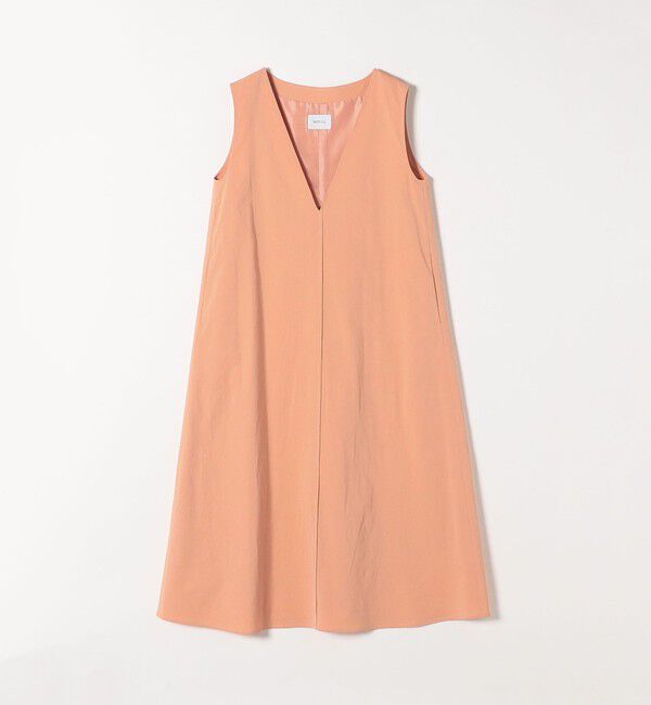 SHIPS any「SHIPS any:〈洗濯機可能〉ドライリネン Vネック ワンピース」|ワンピース|