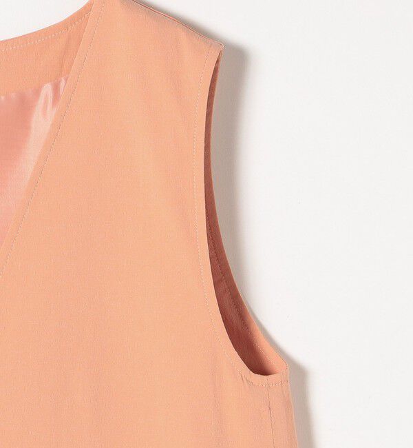 SHIPS any「SHIPS any:〈洗濯機可能〉ドライリネン Vネック ワンピース」|ワンピース|