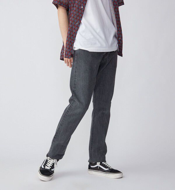 SHIPS「SHIPS: オイカワデニム セルビッチ 5ポケット フェードブラック デニムパンツ」|デニム|